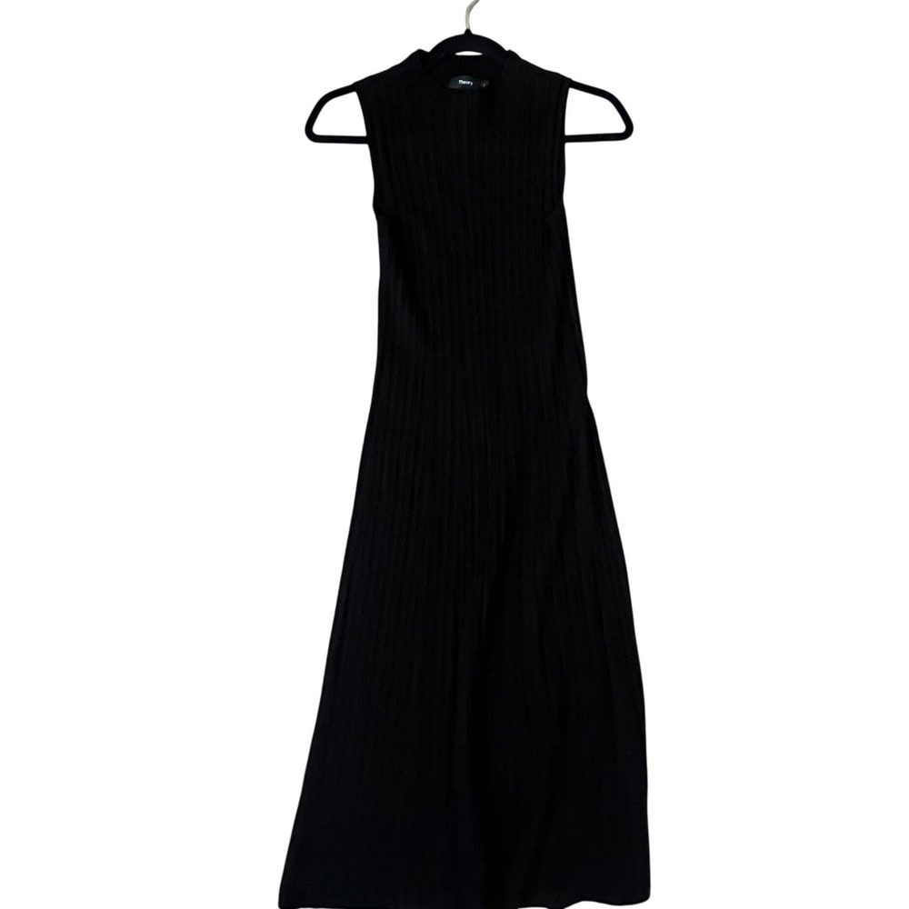 Theory NWOT Cable Knit Midi Sleeveless Mock Neck Dress Womens Size Small